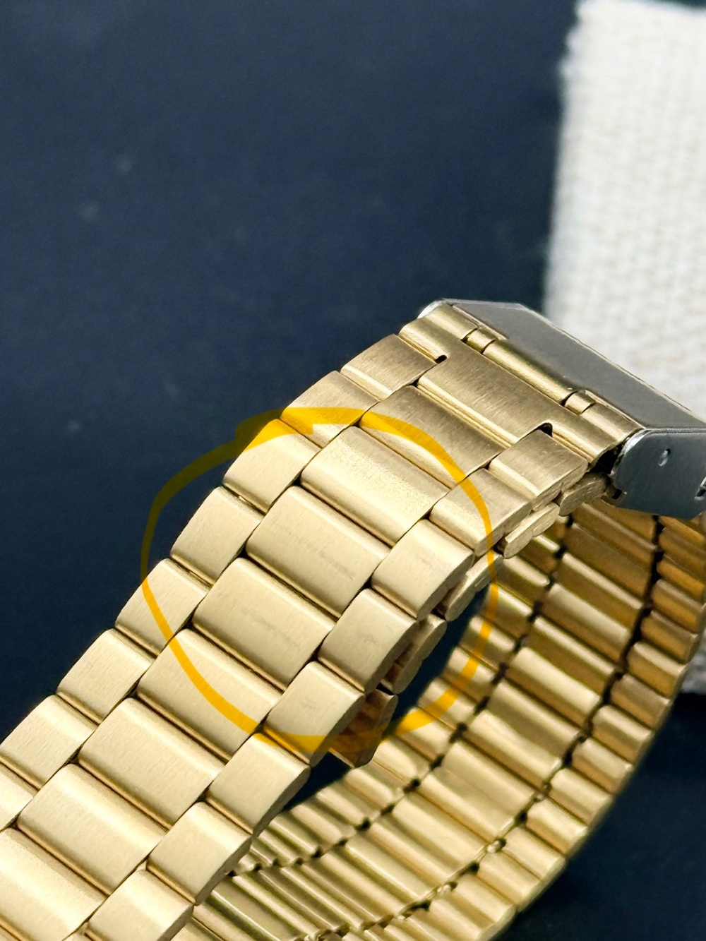 Casio Men's Digital Vintage Gold-Tone Stainless Steel Bracelet Watch 39x39mm A16 - Picture 7 of 7